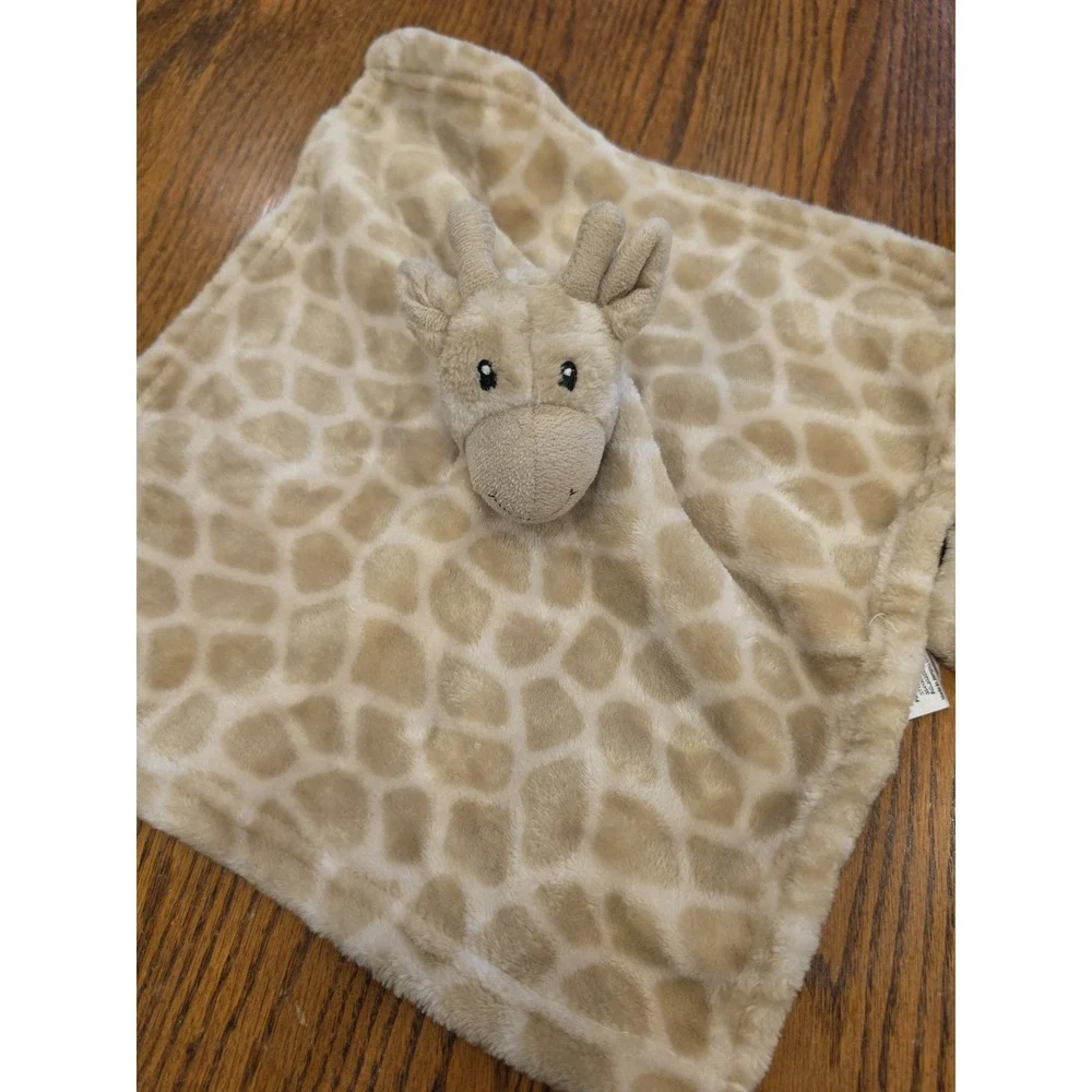 HB Hudson Giraffe Plush Lovey Baby Security Blanket Tan Cream
